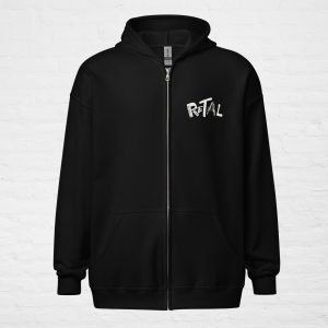 Sudadera gruesa unisex con capucha y cremallera